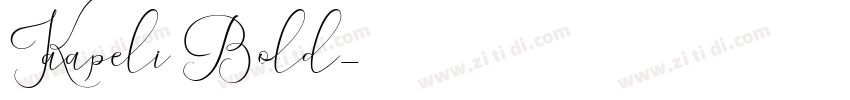 Kaapeli Bold字体转换